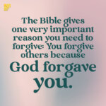 Forgive Because God Forgave You